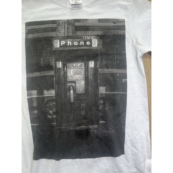 Shaka Wear Men's Heavyweight T-Shirt Pay Phone 1-800 3ELEVEN Graphic Print-Small - Picture 2 of 5
